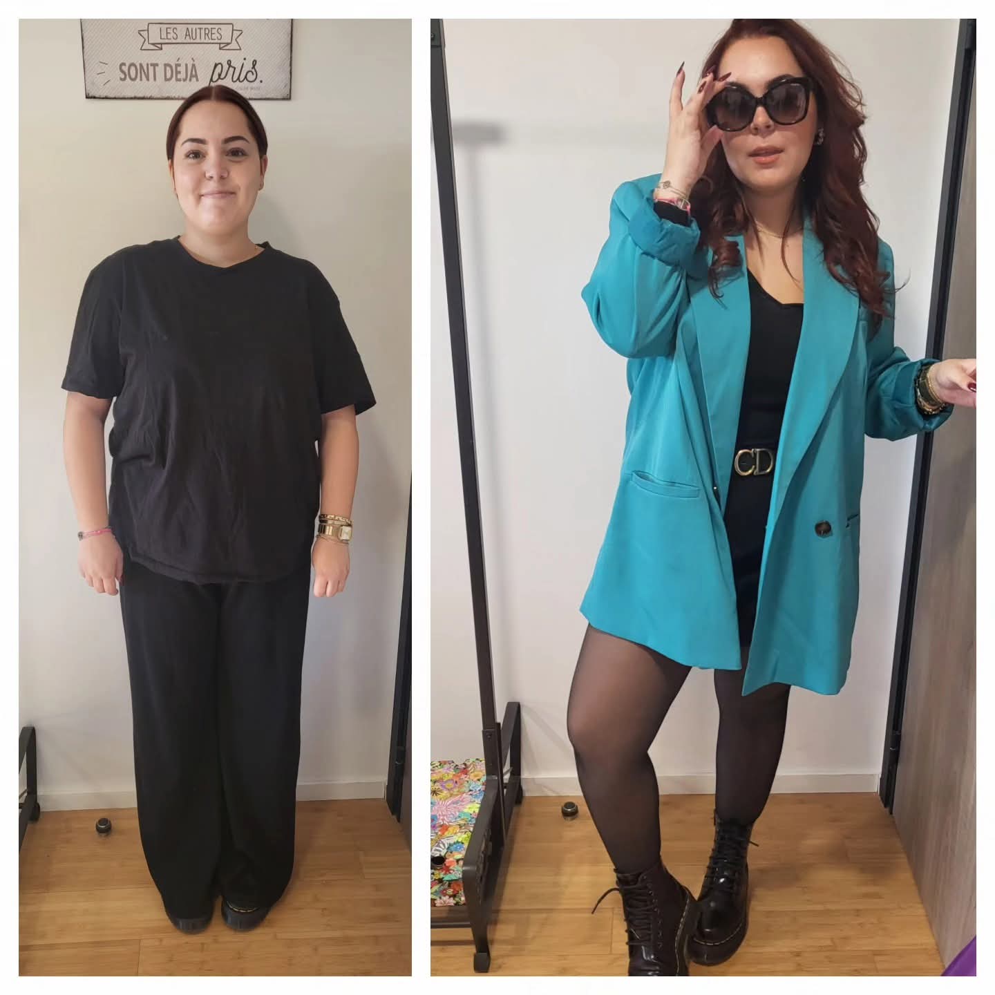 Comparatif de tenues fourni par Béti, de la tête aux pieds